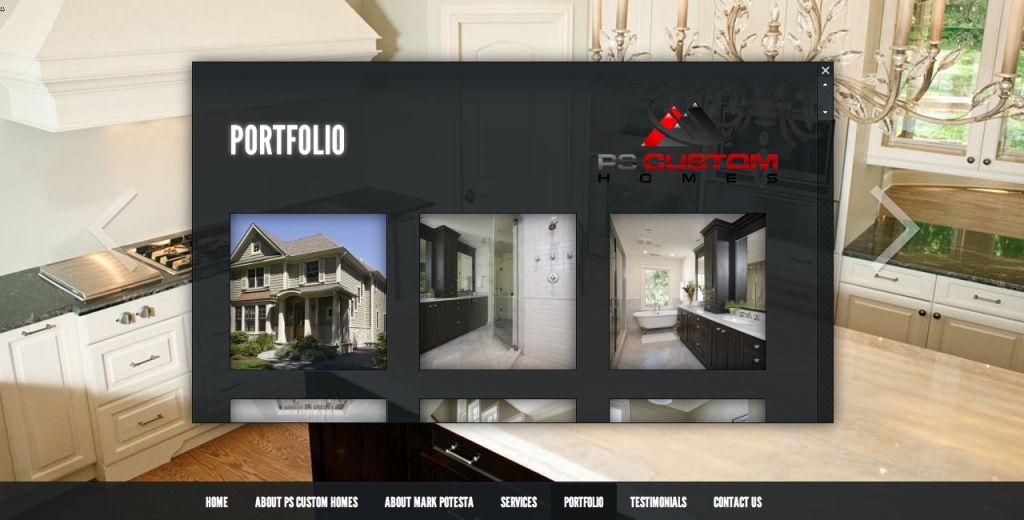 PSCustomHomes.com jQuery Website